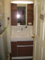 洗面化粧台取替工事　東京都葛飾区　LMN754NHR