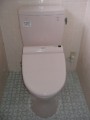 洋式便器便座取替工事　山口県周南市　CS220BM+SH220BA