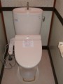 洋式便器、便座取替工事　北海道江別市　CS320BM+SH321BN