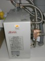 混合水栓、小型電気温水器取付工事　埼玉県越谷市　EHPN-F13N2+EFH-4MK他