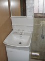 洗面化粧台取替工事　埼玉県草加市　FCN-500+MFK-501