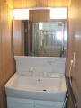 洗面化粧台取替工事 東京都杉並区 PTXN-755S+MFTV-753TYU