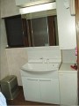 洗面化粧台取替工事 岐阜県恵那市 GQM75KSGQM75K3SM