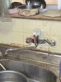 混合水栓取替工事　大阪府枚方市　SF-HE435S