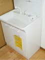 洗面化粧台取替工事　福岡県古賀市 LDPA075BAGEN1H+LMPA075B1GFC1G　