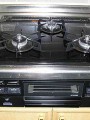 ビルトインコンロ取替工事　茨城県つくば市　C3WK3RJTS（L-C/R-C）