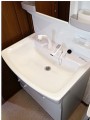 洗面化粧台取替工事 東京都小平市 LSB-71JWN+LRCM-0756H/W