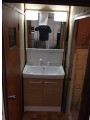 洗面化粧台取替工事 兵庫県尼崎市 FTVN-755SY+MFTV1-753TXPU