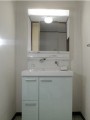 洗面化粧台取替工事 東京都小金井市 LMWA075A3GGC1G+LDSWA075CBXSW2B