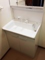 洗面化粧台取替工事 神奈川県横浜市 LDPA075BAGEN1+LMPA075A3GFC1G