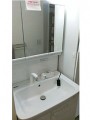 洗面化粧台取替工事 兵庫県神戸市 FTVH-755SY-W+MFTV1-753TXPU