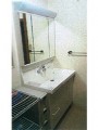 洗面化粧台取替工事　山口県防府市　AR1H-905SY+MAR1-903TXU