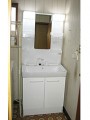 洗面化粧台取替工事　栃木県さくら市　PTVN-755S+MPTX1-751YF