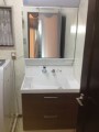 洗面化粧台取替工事　大阪府狭山市　AR1FH-755SY+MAR1-753TXU