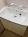 洗面化粧台取替工事 神奈川県川崎市 PTVN-755S+MPTX1-751YF