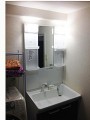 洗面化粧台取替工事　京都府京都市　LDPA075BAGEN1+LMPA075A1GFC1G