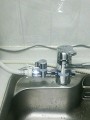 混合水栓取替工事 埼玉県越谷市 SF-HB420SYXBV