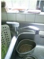 混合水栓蛇口取替工事　静岡県静岡市　BF-HE145TSD