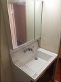 洗面化粧台取替工事　東京都世田谷区　AR1N-755SY+MAR1-752XUR