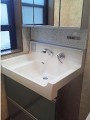 洗面化粧台取替工事　東京都調布市　BSPH75SFYG+M-753SPA