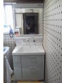 洗面化粧台取替工事 東京都東大和市 LDSWA075BDXSW2B+LMWA075A3GGC1G