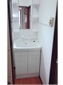 洗面化粧台取替工事　大阪府泉南市　PTVN-605S+MPTX1-601YF