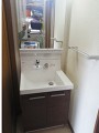 洗面化粧台取替工事　東京都稲城市　AR1N-605SY-K+MAR-602TXU