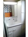洗面化粧台取替工事 大阪府河内長野市 LDSWA075BFXSW2-set1