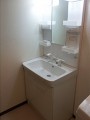 洗面化粧台他取替工事　兵庫県神戸市　PTVN-755S+MPTX1-751YF