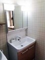 洗面化粧台取替工事　東京都新宿区　FTVN-755SY+MFTV1-753TXPU