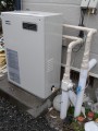 石油給湯器取替え工事・給水・給湯・おいだき配管逆配管工事・電熱ヒーター取替え・プロテカバー取付費 岩手県一関市 UKB-NX460AP-MD