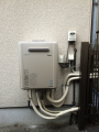 給湯器・循環アダプタ・ガス配管取替工事 大阪府大阪市阿倍野区 RUF-E2401SAW-A-set