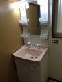 洗面化粧台取替工事 埼玉県久喜市 PTVN605S-MPTX1601YF