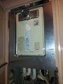 給湯器取替工事・扉内取付BOX取付・ふろアダプター取替　大阪府東大阪市　RUJ-V2401T-A-set
