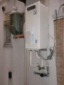 給湯器取替工事(ガス配管取替、リモコン新設工事共) 大阪府東大阪市 RUX-VS1616W-E-set