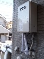 給湯器取替工事・頭上作業　神奈川県横浜市港南区　GQ-1639WS