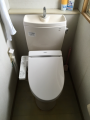 トイレ取替工事　埼玉県北葛飾郡松伏町　CS230BM-SH231BA-W