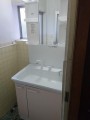 洗面化粧台取替工事　山形県飽海郡遊佐町　LDPA075BHGEN2-set2-N-P