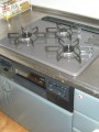 ビルトインガスコンロ ビルトインガスコンロ取替工事 岡山県岡山市北区 RS31W21H2R-BW-LPG