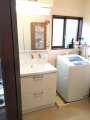 洗面化粧台取替工事 東京都練馬区 LDSWB075BCGJN1-A