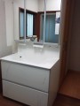洗面化粧台取替工事 広島県広島市佐伯区 GD-09R-LW