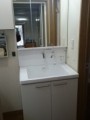 洗面化粧台取替工事　東京都東村山市　LDSWB075CAGEN1-A