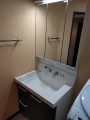 洗面化粧台取替工事　東京都板橋区　AR1H-755SY-D-VR1