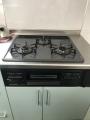 ビルトインガスコンロ取替工事　兵庫県明石市　RB32AM4H2S-BW-13A