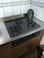 ビルトインガスコンロ取替工事　埼玉県川口市　RB32AM4H2S-BW-LPG