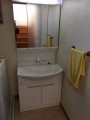 洗面化粧台取替工事　愛知県名古屋市守山区　GQM75KSCW-GQM75K3SMK