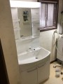 洗面化粧台取替工事　愛知県名古屋市天白区　kouji03
