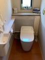 トイレ取替・アラウーノ手洗い取付工事 東京都日野市 XCH1401WS