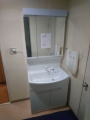 洗面化粧台取替工事　東京都江東区　GQM75KSCW-GQM75K3SMK