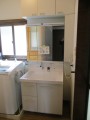 洗面化粧台取替工事　長野県松本市　AR3H-755SY-D-VP1H